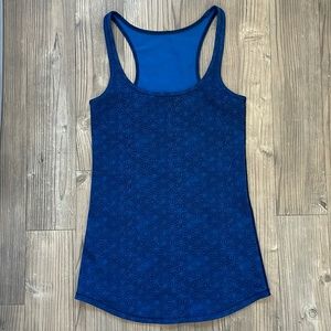Lululemon Navy Blue Geometric Tank